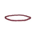 Pulseira de granada facetada de 3 mm: elegância e energia natural