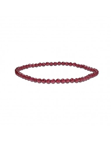 Bracciale con granato sfaccettato da 3mm