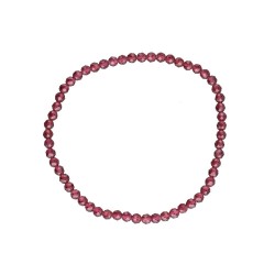 Bracciale Facettato in Granato 3mm
