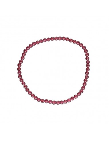 Bracciale con granato sfaccettato da 3mm