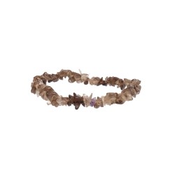 Bracciale Chip Piccolo in Quarzo Fumè 5cm