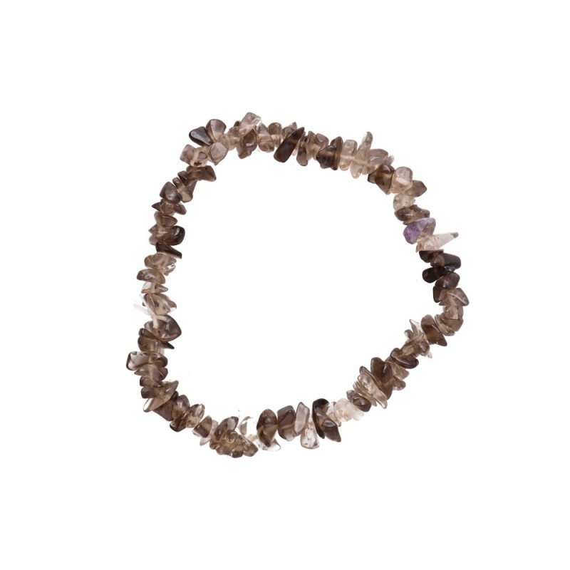 Bracciale Chip Piccolo in Quarzo Fumè 5cm