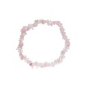 Bracciale Chip Piccolo di Quarzo Rosa 5cm