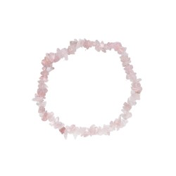 Bracciale Chip Piccolo di Quarzo Rosa