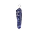 Sterling Silver Sodalite Pendant: Elegance and Energy