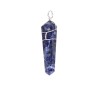 Pendente Biterminado in Sodalite con Bagno d'Argento