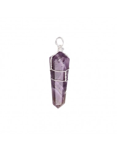 Silver Plated Amethyst Biterminate...