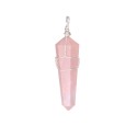 Sterling Silver Rose Quartz Pendant: Love and Healing