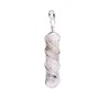 Colgante de Piedra Luna con Espiral en Baño de Plata