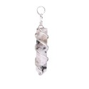 Silver Spiral Moonstone Pendant: Elegance and Feminine Energy