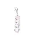 Pendentif en argent en forme de spirale de quartz : Elégance et énergie