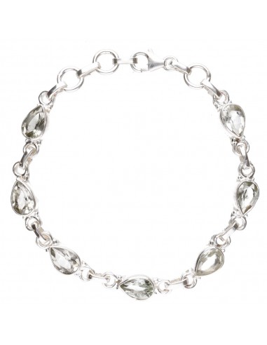 Bracelet Gouttes d'améthyste verte en...