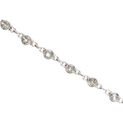 Green Amethyst Bracelet in 925 Sterling Silver