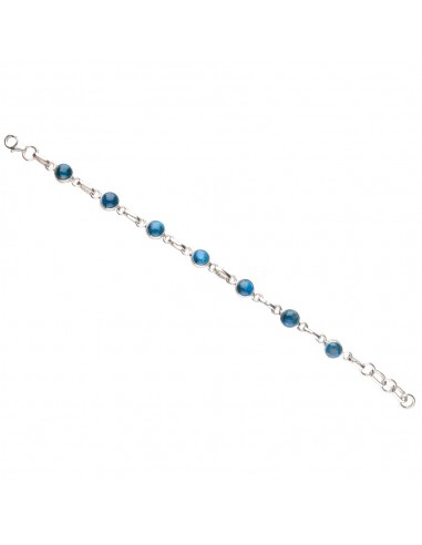 Pulseira de Apatite em Prata de Lei 925