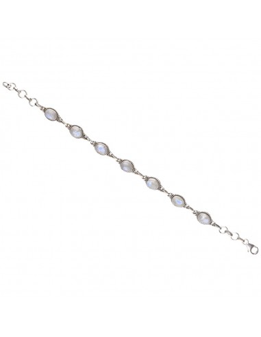 Pulsera de Óvalos Pequeños de Piedra...