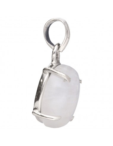 Large Oval Moonstone Pendant in 925...