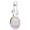 Mini Moonstone Oval Pendant in 925 Sterling Silver