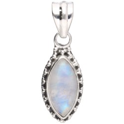 Ciondolo Occhio di Pietra Luna in Argento Sterling 925 -B