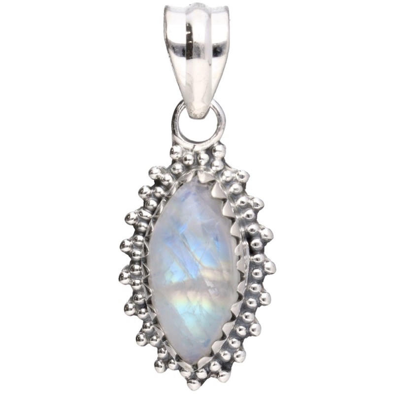Pendente Occhio di Pietra Luna in Argento Sterling 925 -A