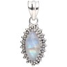 Colgante Ojo de Piedra Luna en Plata de Ley 925 -A