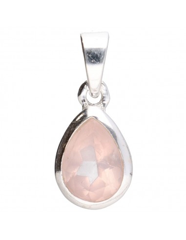 Ciondolo in quarzo rosa sfaccettato...