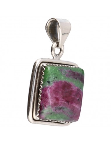 Ruby Pendant with Zoisite in 925...