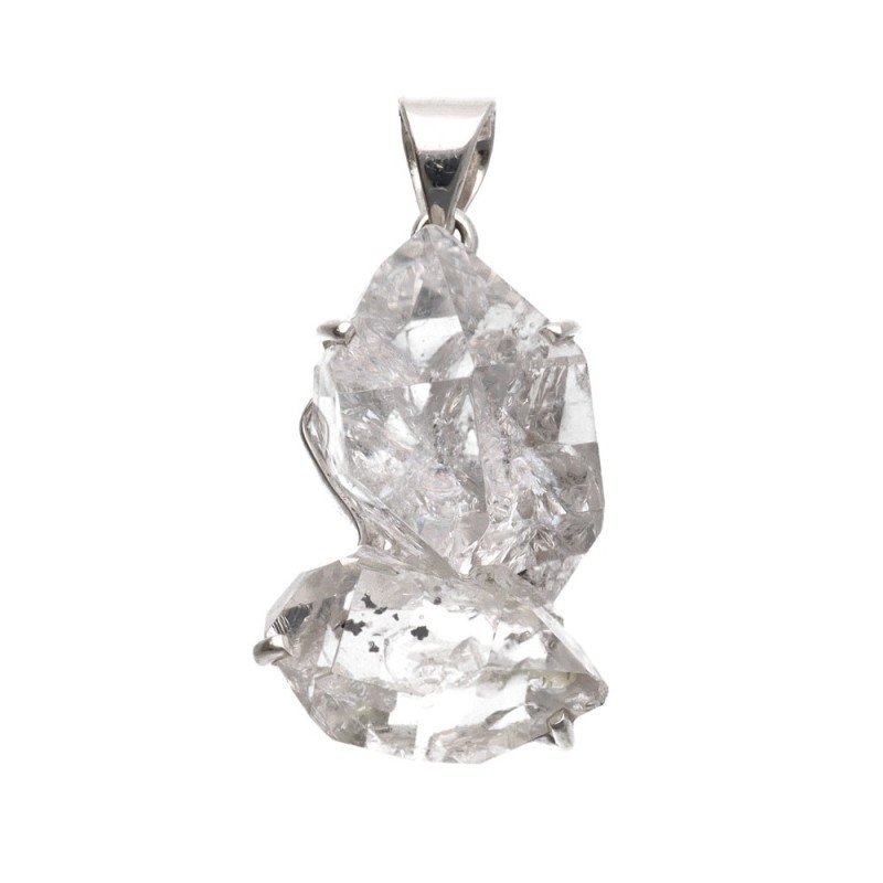 Pendente in Quarzo Herkimer in Argento Sterling 925 (51H)