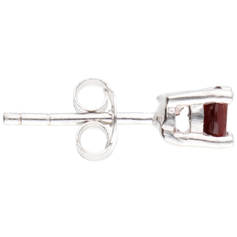 Orecchini Granato Facettato Argento 925: Mini ed Eleganti
