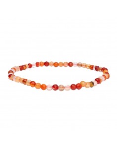 Faceted Carnelian Bracelet 3mm