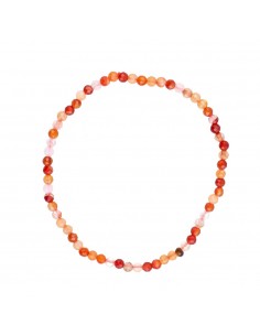 Faceted Carnelian Bracelet 3mm 2