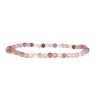 Bracelet à facettes en spinelle multicolore 3mm