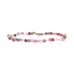 Bracciale Tormalina Multicolore 3mm: Eleganza e Energia Naturale