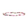 Pulsera Facetada de Turmalina Multicolor 3mm