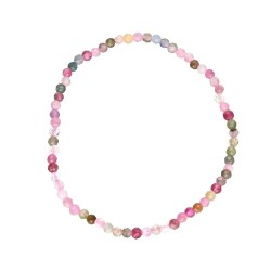 Bracciale Facettato in Tormalina Multicolore 3mm