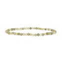 Pulseira de granada facetada de 3 mm: Elegância e energia natural