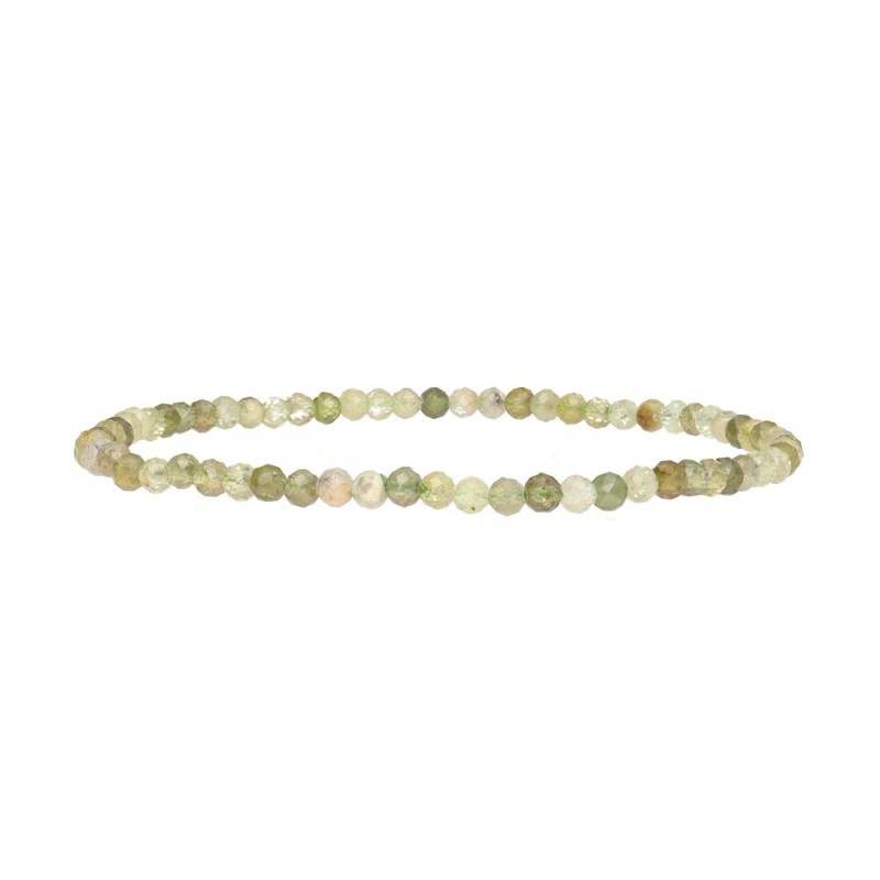 Bracciale Granato Grosular 3mm Facettato: Eleganza e Energia Naturale