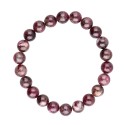 Pulsera Turmalina Flor de Ciruelo 8mm: Elegancia y Protección