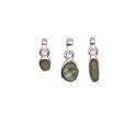 Pendentif Moldavite en Argent 925 (0.5 - 0.9gr)