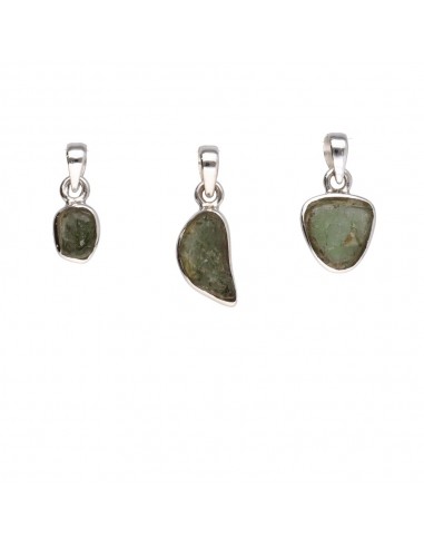 Ciondolo di Moldavite in Argento...