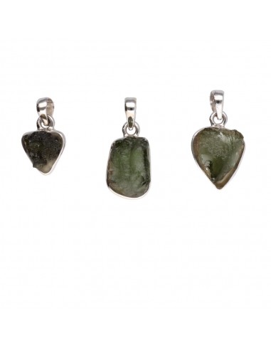 Ciondolo di Moldavite in Argento...