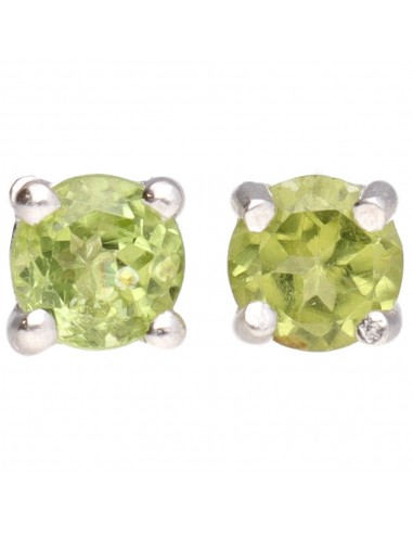 Pendiente Bottone Cerchio di Peridoto...
