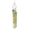 Colgante Peridoto con Resina en Baño de Plata
