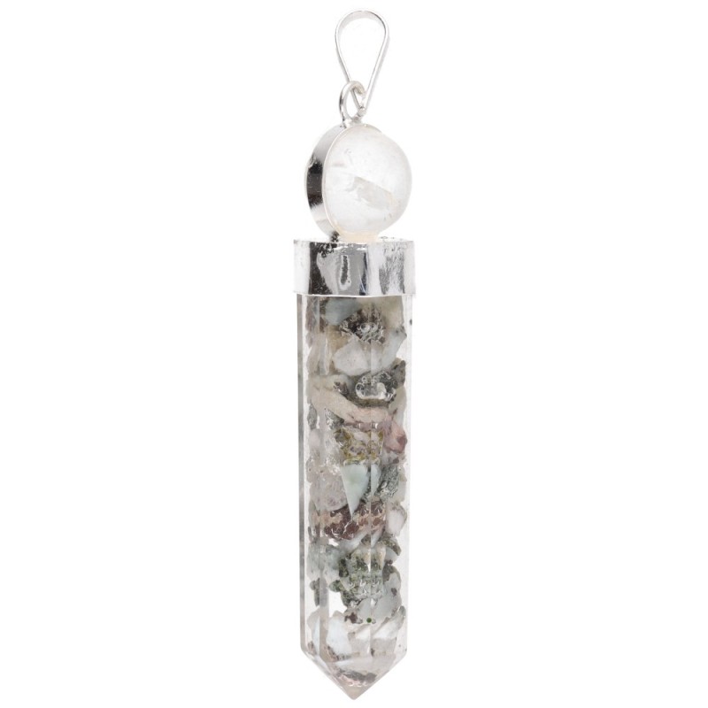 Collana in Larimar e Quarzo in Resina: Eleganza ed Energia