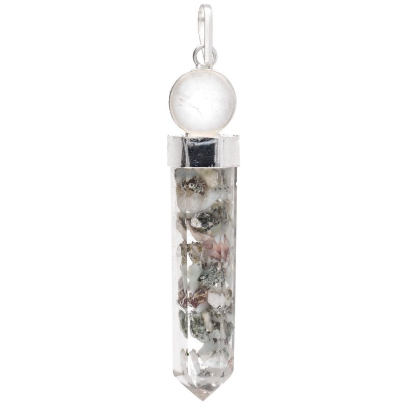 Collana in Larimar e Quarzo in Resina: Eleganza ed Energia