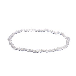 Bracciale in Opalina Faccettata 3mm: Eleganza e Delicatezza