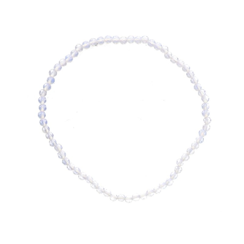 Bracciale in Opalina Faccettata 3mm: Eleganza e Delicatezza