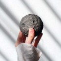 Silver Obsidian Moon Large Sphere