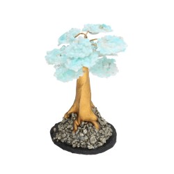 Albero di Amazonite Mini con Base di Pirite