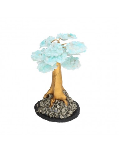 Albero di mini amazonite con base di...