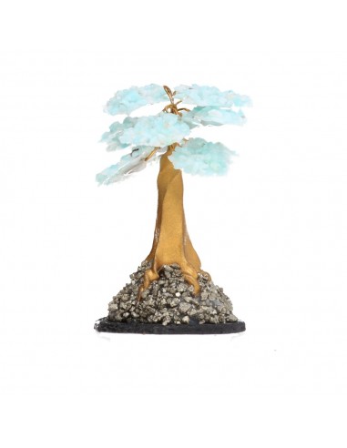 Albero di mini amazonite con base di...